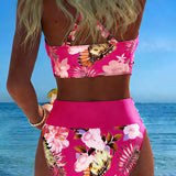 Jolina™ | Bikini sa cvetnim printom i kontrastom