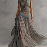 Rosalie | Elegant Lace Two-Piece Maxi Set