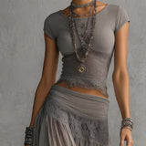 Rosalie | Elegant Lace Two-Piece Maxi Set