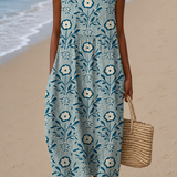 Sadie | Halter Floral Midi Haljina