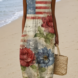 Patricia | Halter midi haljina sa printom
