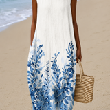 Marisa | Halter cvetni midi haljina