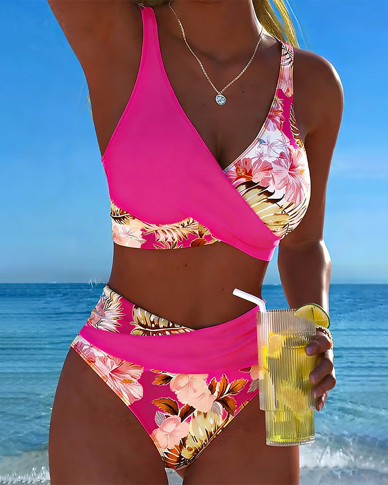 Marta™ | Bikini cvetnog kontrasta Roos