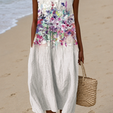 Lynette | Halter Floral Midi Haljina