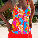 Eleanor™ | Elegantni cvetni tankini kupaći kostim