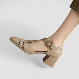 Scarlett – Ortopedski T-strap Blokk sandali