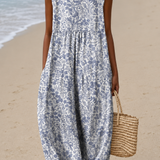 Heidi | Halter Cvjetna Midi Haljina