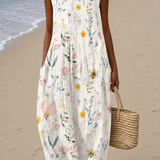 Lottie | Halter Midi Haljina sa Cvjetnim Uzorkom