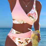 Jolina™ | Bikini sa cvetnim printom i kontrastom