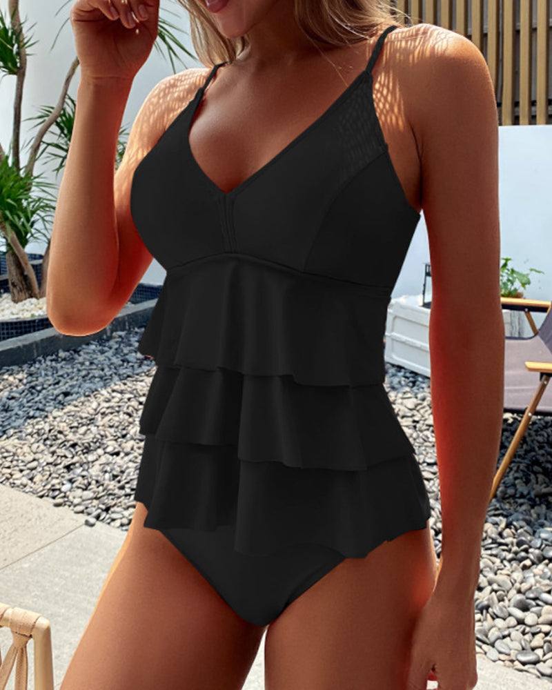 Teresa™ | Jednodelni kupaći kostim sa elegantnim volanima