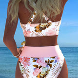 Jolina™ | Bikini sa cvetnim printom i kontrastom