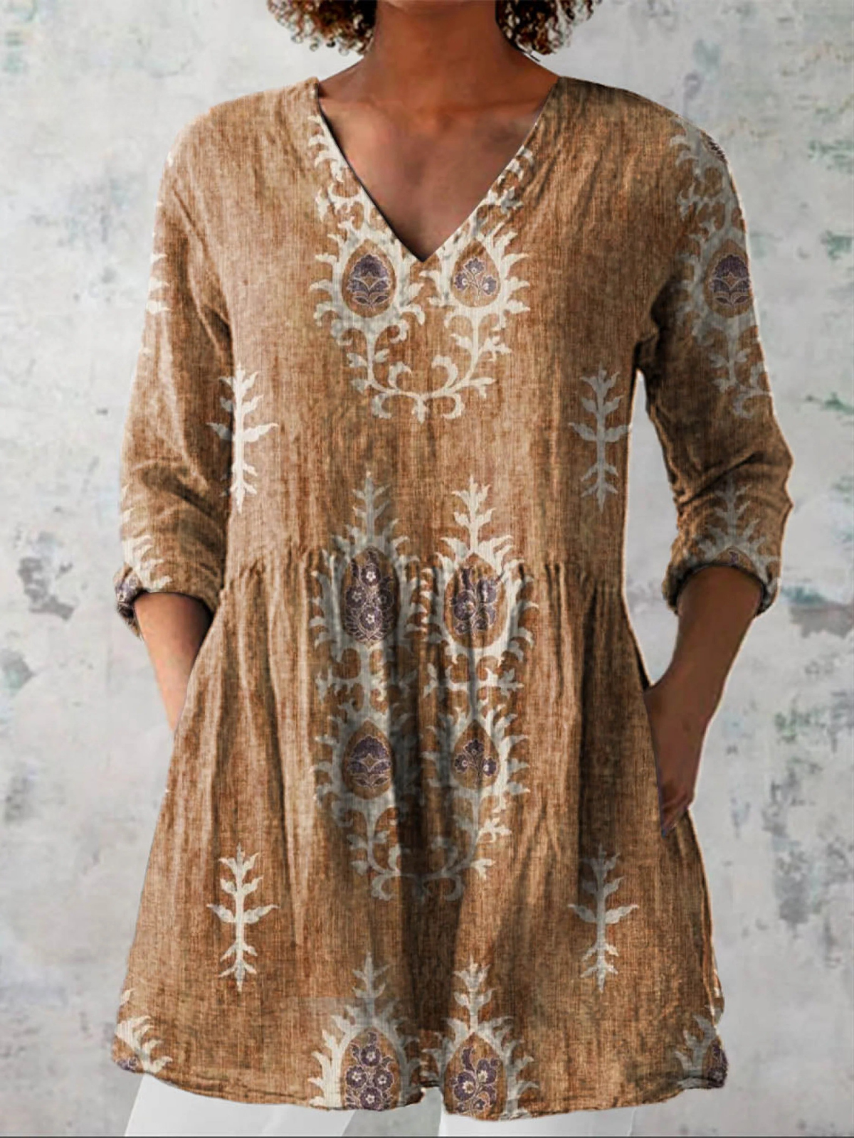Elise | Dugačka V-izrezana Bluza