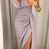 Natalija - Elegantna haljina sa otkrivenim ramenima