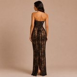 Nina - Dugo strapless haljina sa korsetskim dizajnom i elegantnom siluetom