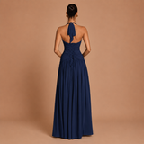 Haljina Milica™ - Fluidna Elegancija sa Halter Izrezom