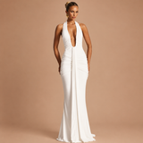 Haljina Jovana™ - Fluidna Elegancija sa Opuštenim Dekolteom
