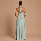 Haljina Milica™ - Fluidna Elegancija sa Halter Izrezom