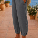 Dragona | Prozračne lanene pantalone