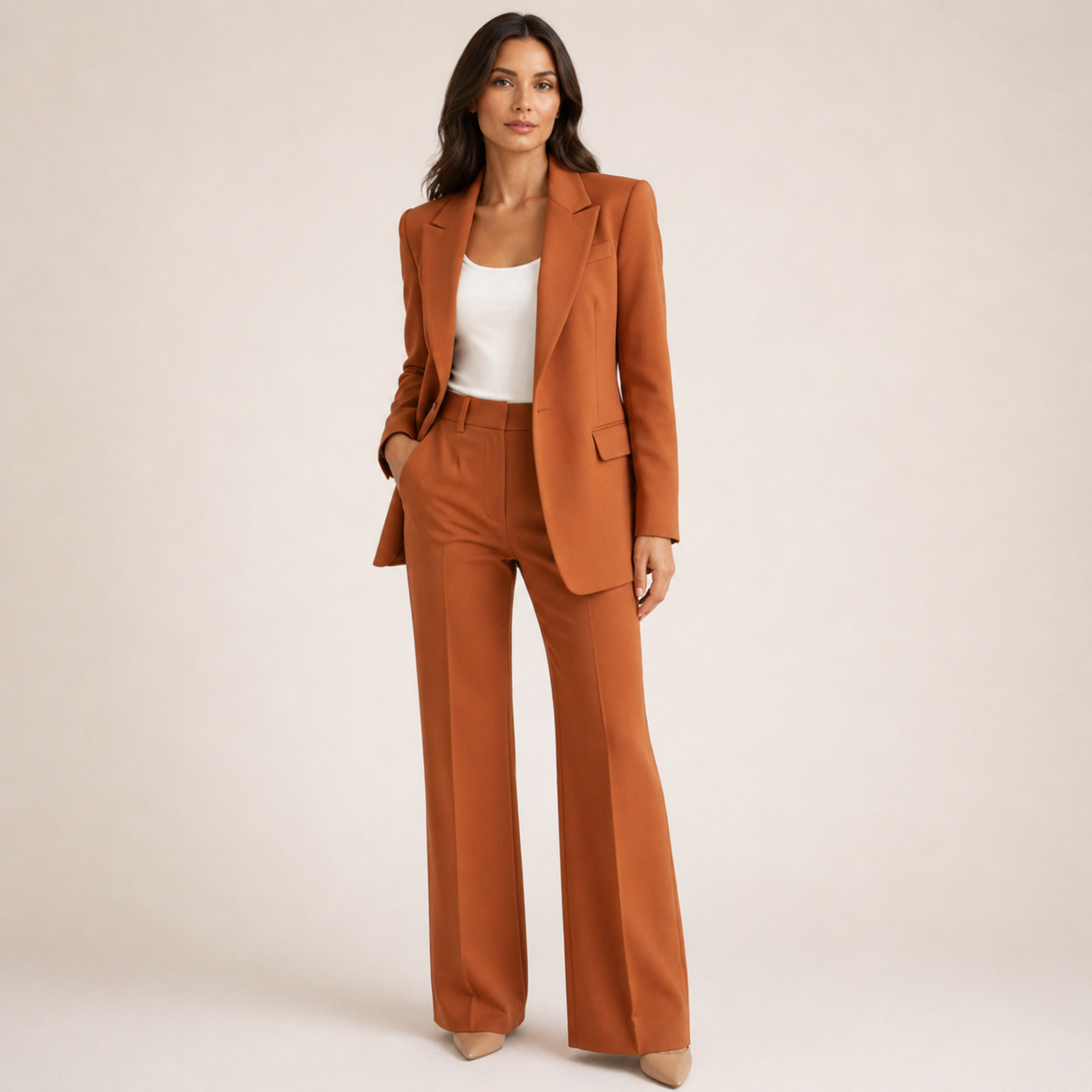 Vanessa™ | Elegantan set sa širokim pantalonama