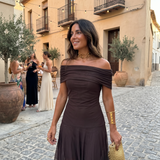 Snezana | Elegantan i jednostavan maxi haljina