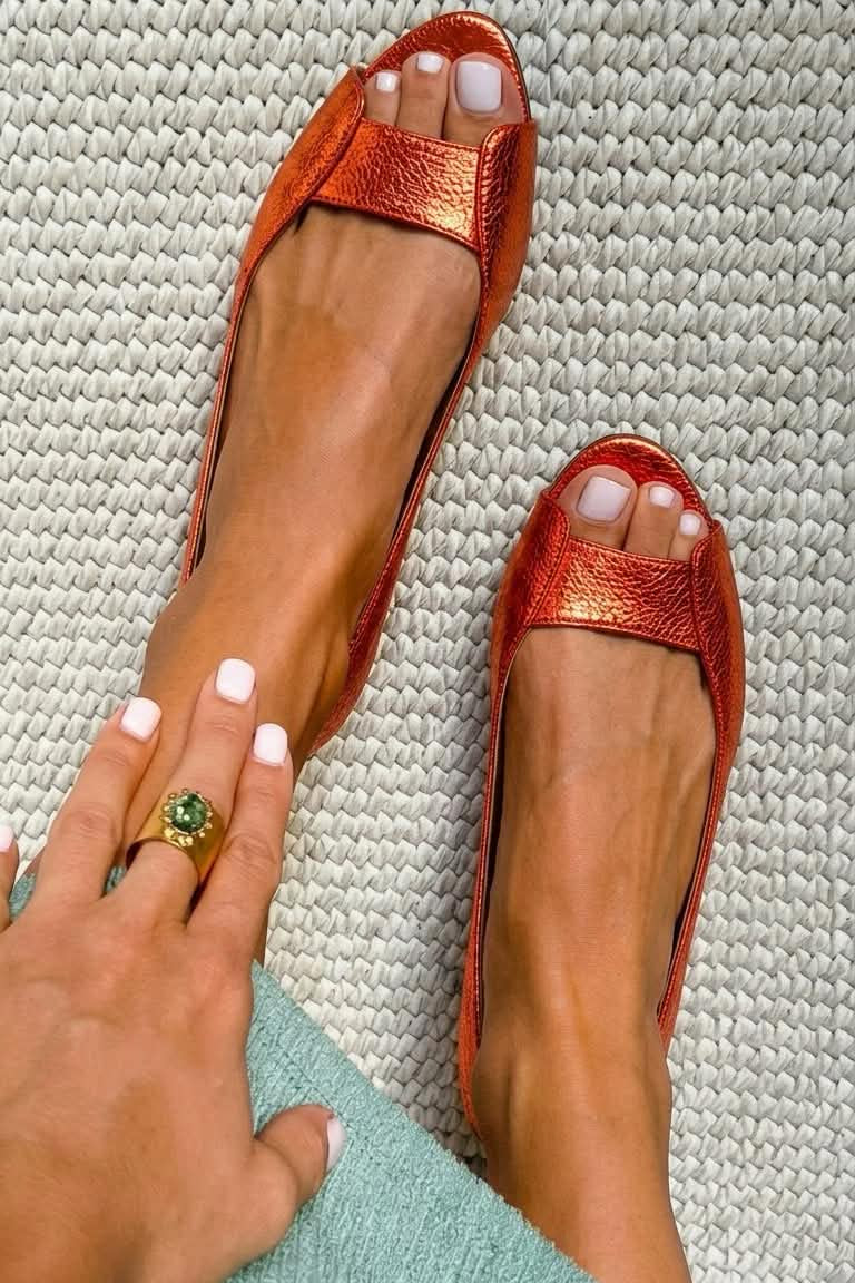 NINA ZLATNE SANDALE KOMFOR CHIC