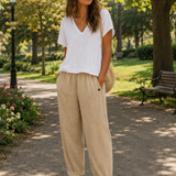 Dragona | Prozračne lanene pantalone