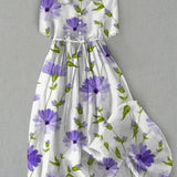 Sage - Vintage Cvjetna Elegantna Haljina
