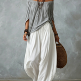 Hania | Boho komplet sa slobodnom bluzom
