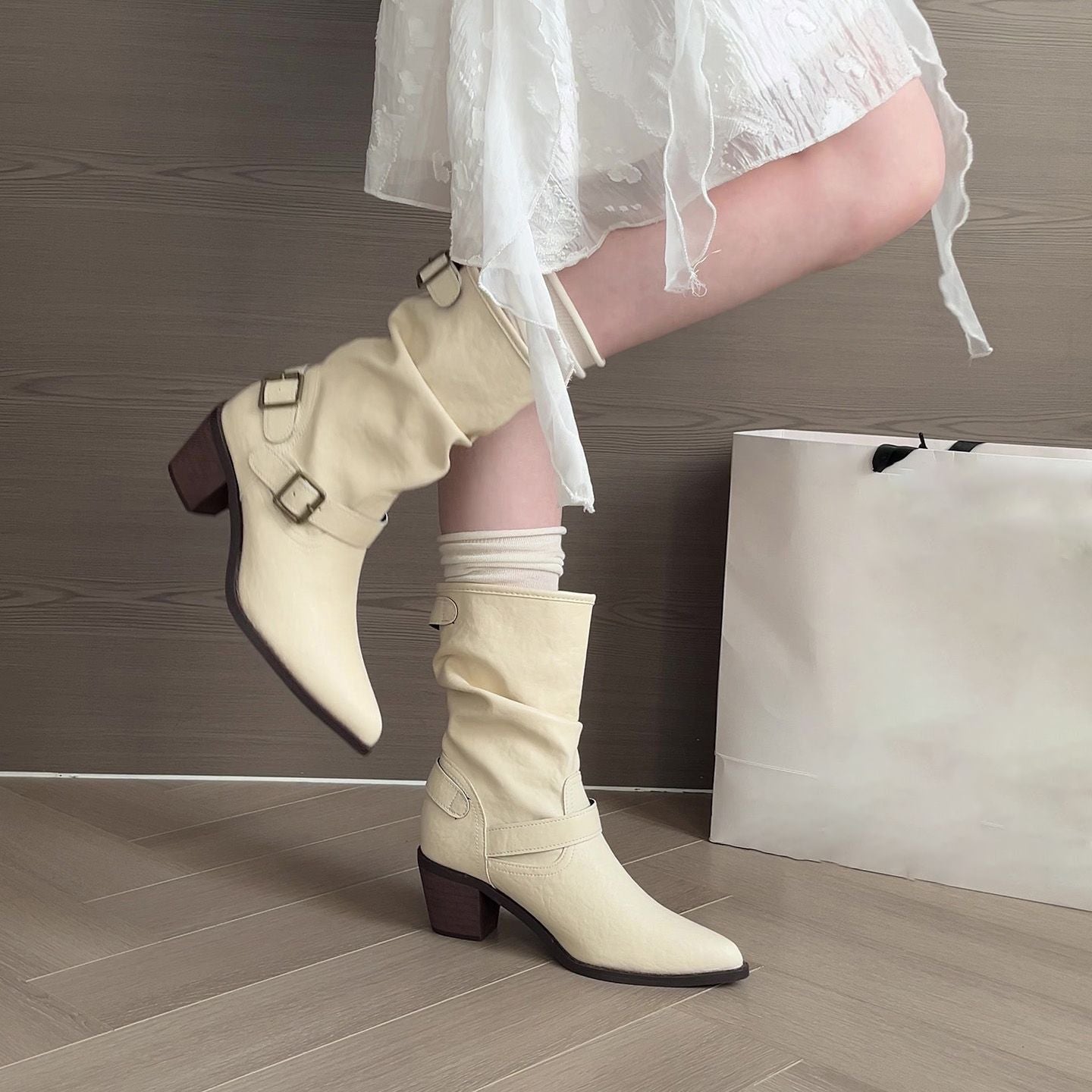 Margarida | Elegantne Casual Čizme sa Srednjim Potpeticama