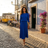 Filipa - Set Pletenina i Plisirana Suknja