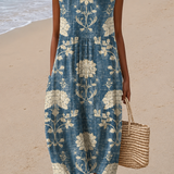 Eugenie | Cvjetna Boho Midi Haljina