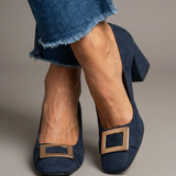 Inês | Cipele od Suede sa Zlatnom Kopčom