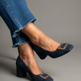 Inês | Cipele od Suede sa Zlatnom Kopčom