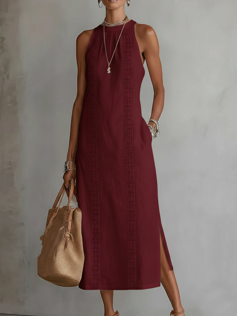 Marlena | Haljina midi bez rukava sa detaljima