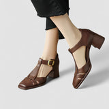 Scarlett – Ortopedski T-strap Blokk sandali