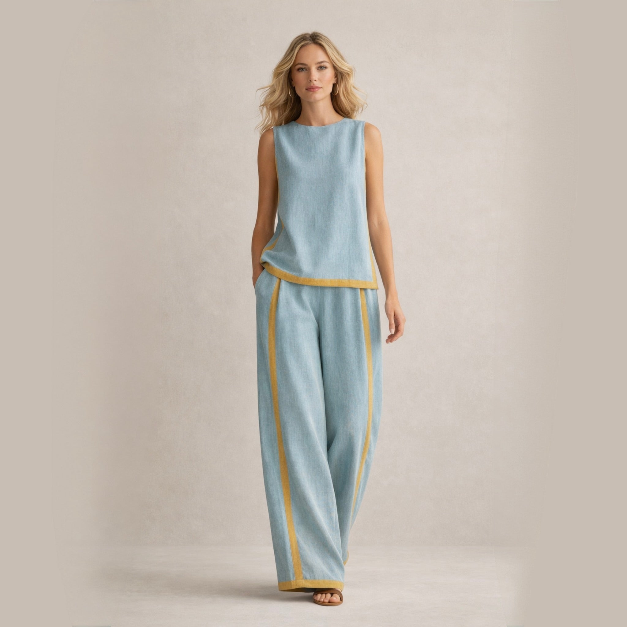 Sophie | Elegantan Set sa Širim Pantalonama