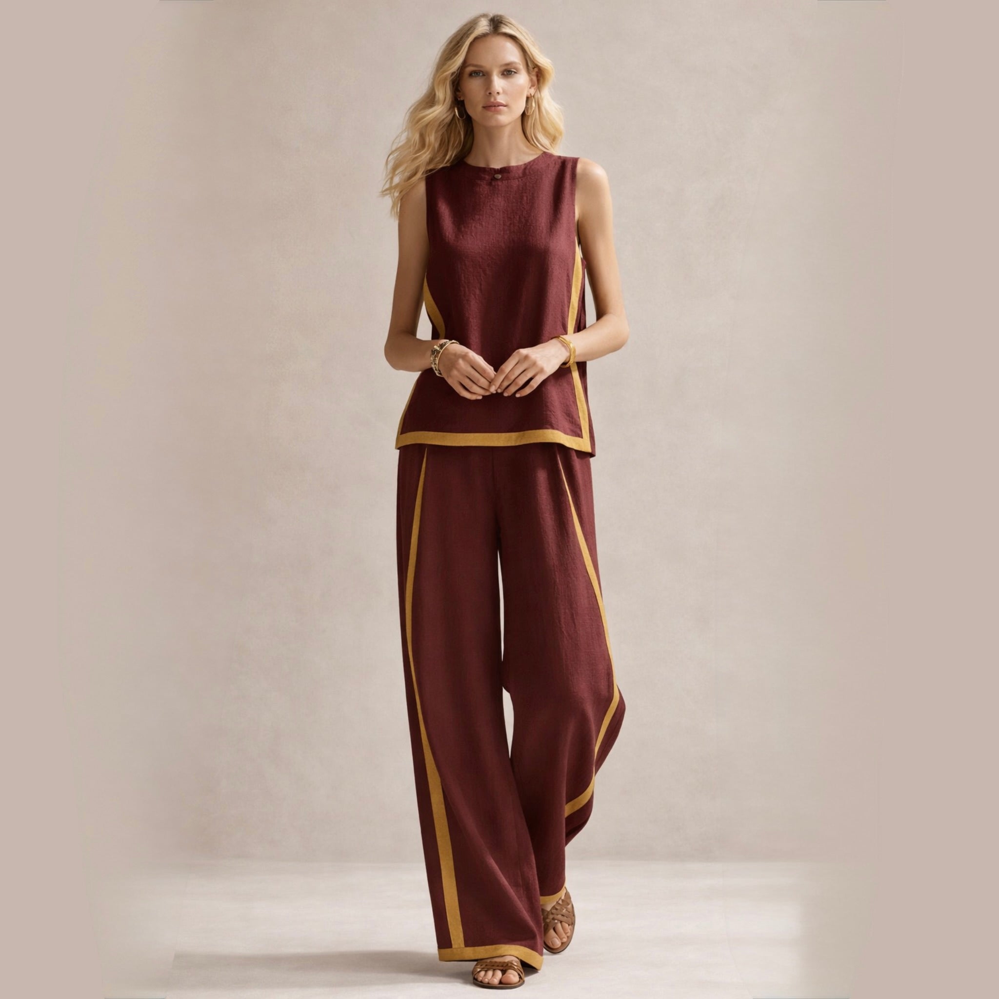 Sophie | Elegantan Set sa Širim Pantalonama