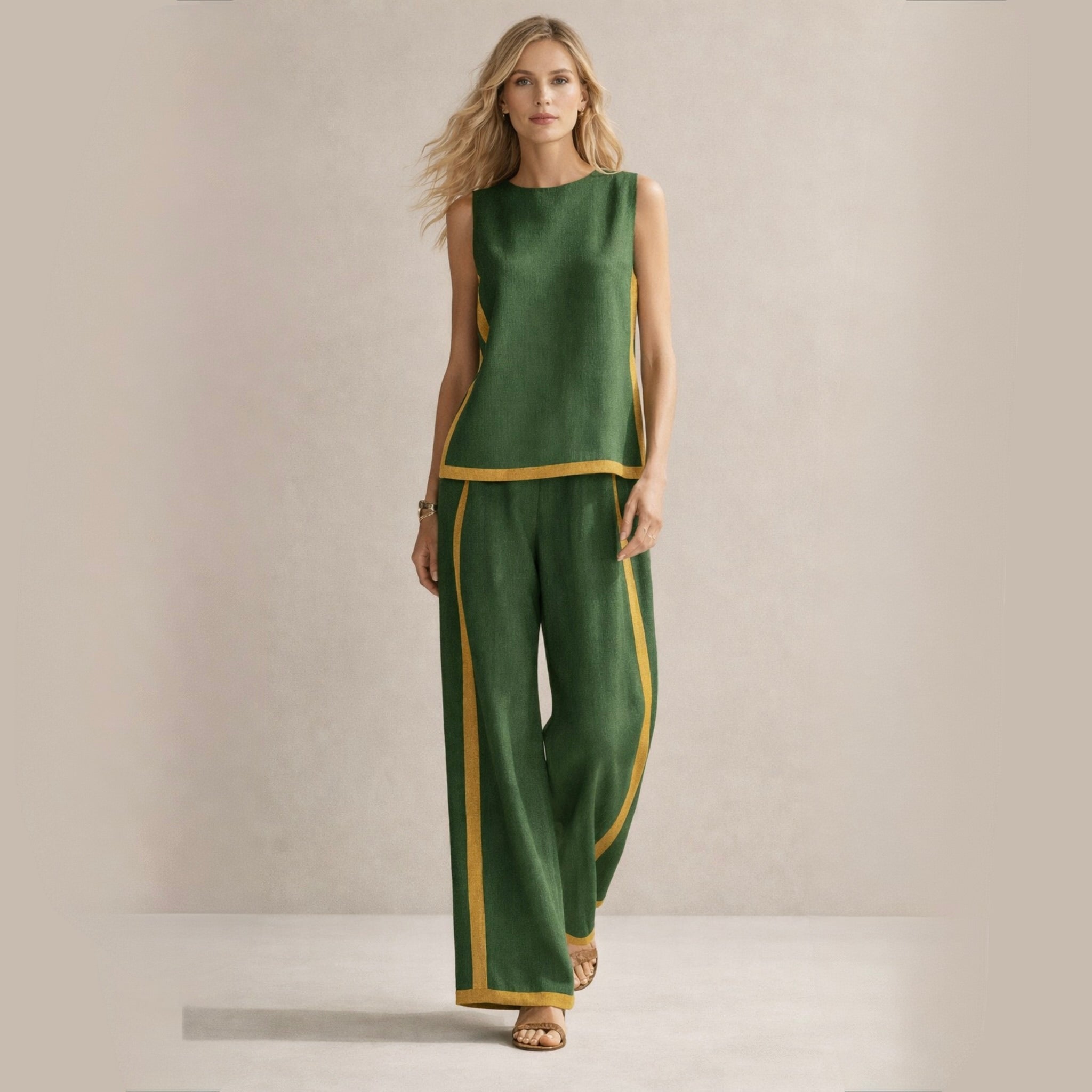 Sophie | Elegantan Set sa Širim Pantalonama