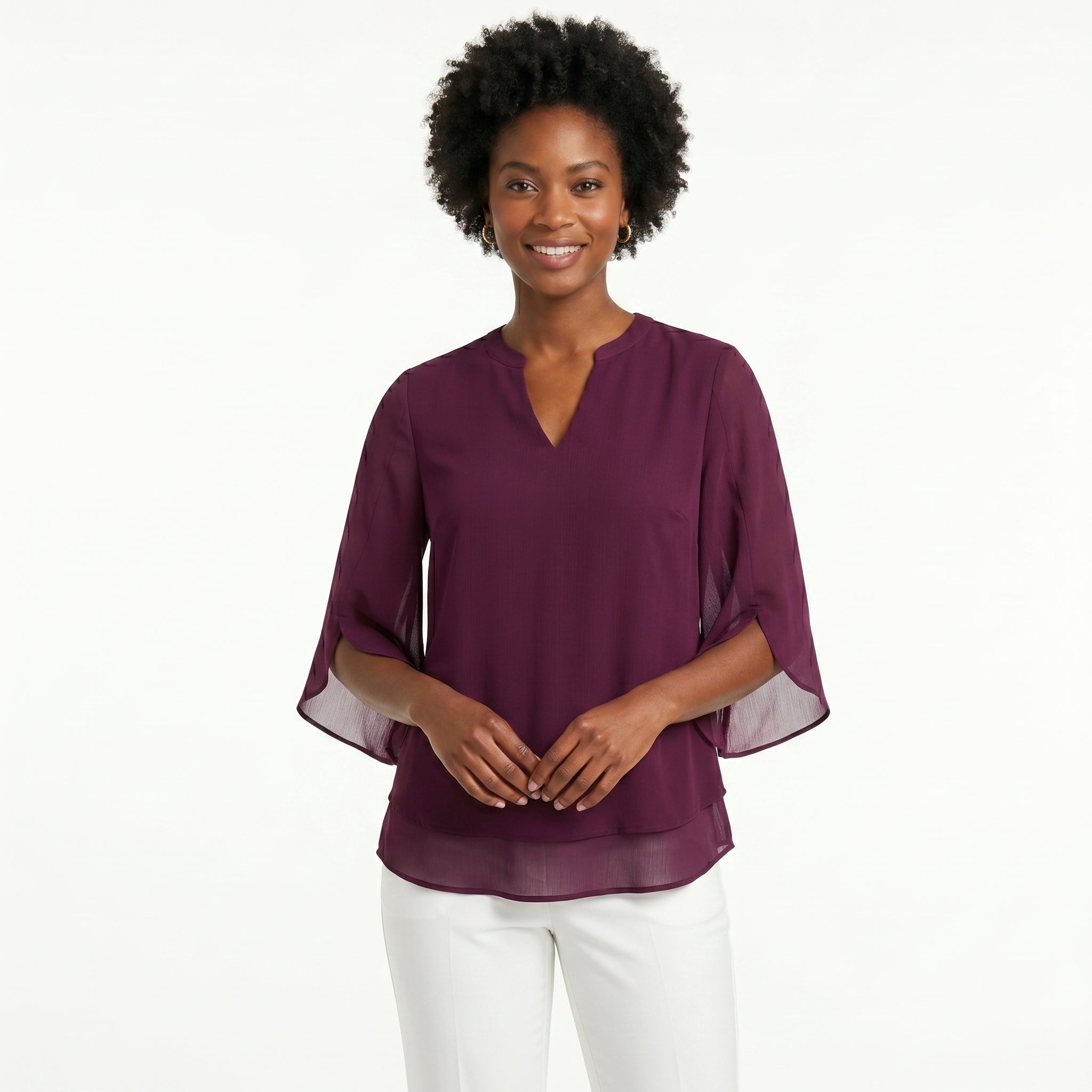 Francisca | Bluza sa Rukavima od Volana
