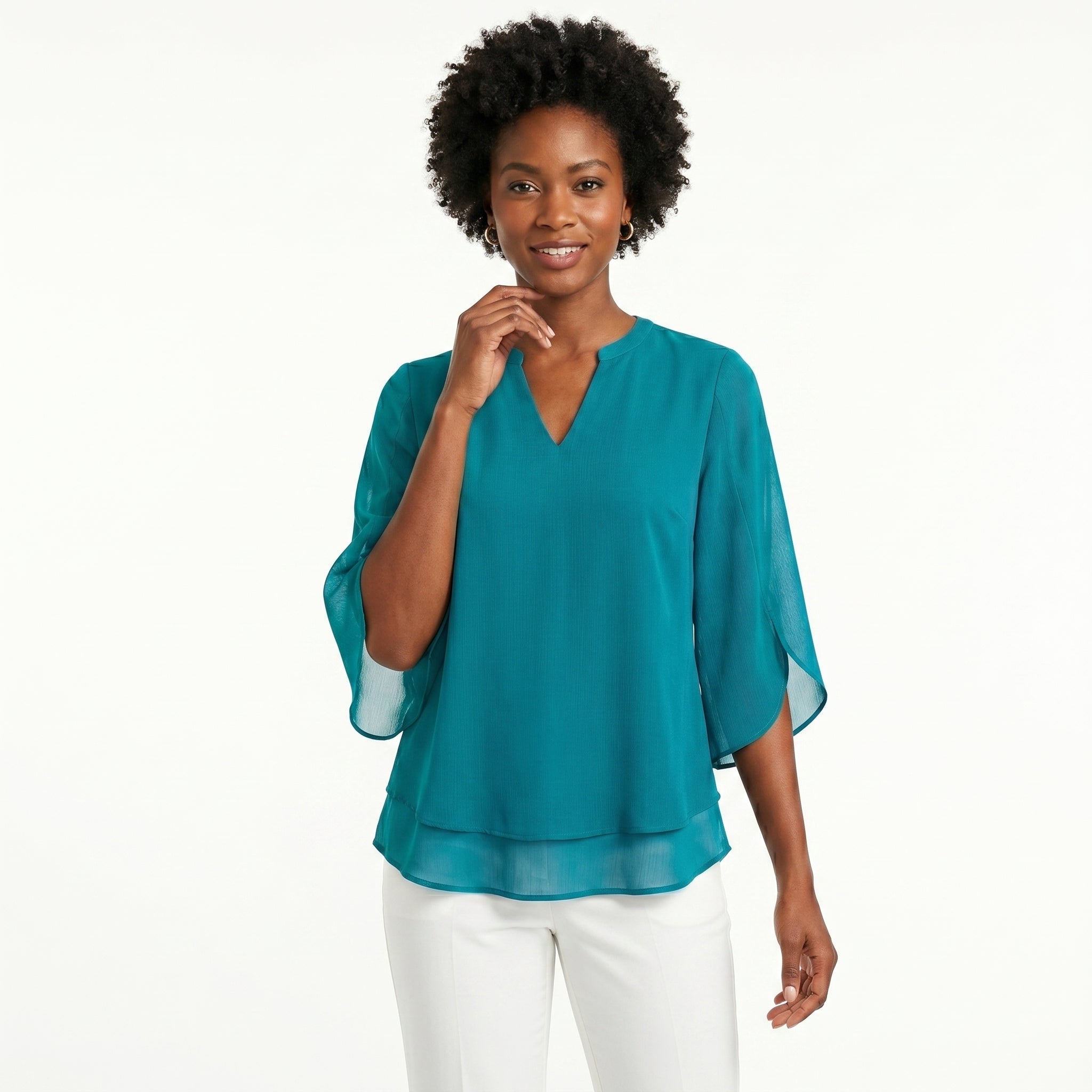 Francisca | Bluza sa Rukavima od Volana