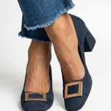 Inês | Cipele od Suede sa Zlatnom Kopčom