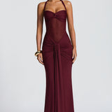 Haljina Nina™ - Zanosna Elegancija sa Drape Efektom